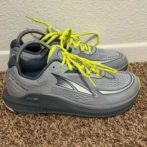 Altra Men's Paradigm Gray/Lime Green Running Shoes Size US 7